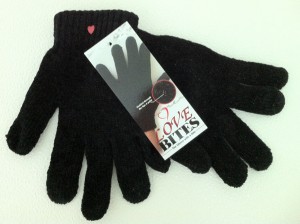 Love Bites Chenille Vampire Gloves