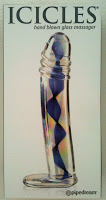 Icicles No. 9 Glass Dildo Packaging Icicles No. 9 Glass Dildo Packaging
